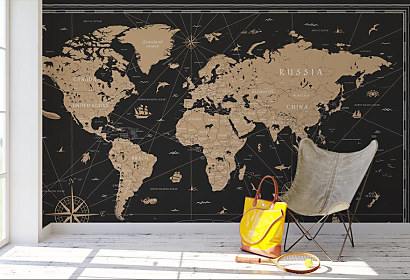 Fototapeta Kontinenty sveta World map 2000